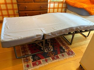 Puff Cama Naranja (Cama de 75x1.90 cm.)