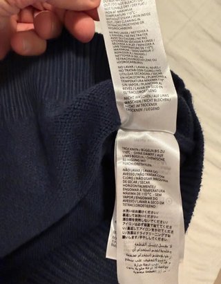 Maglione Gucci 100% Lana Blu Stagione 2024 size S