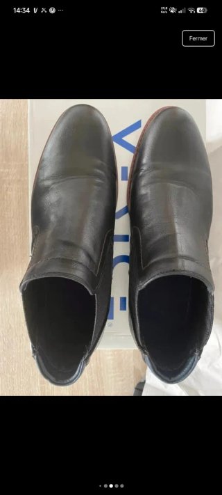 Botines Chelsea Negro Piel Hombre