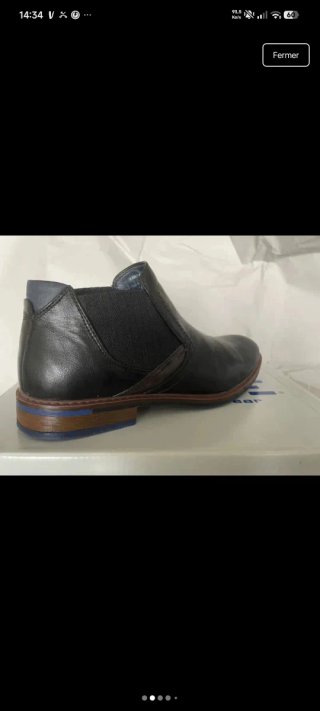 Botines Chelsea Negro Piel Hombre
