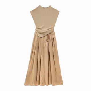 Conjunto beige/marrón