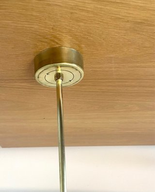 Lámpara Plafón Industrial con focos de Latón