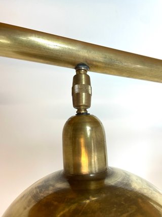 Lámpara Plafón Industrial con focos de Latón