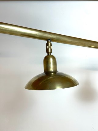 Lámpara Plafón Industrial con focos de Latón