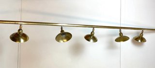 Lámpara Plafón Industrial con focos de Latón