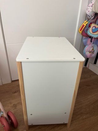 Armario Ropa Muñecas Madera Blanco