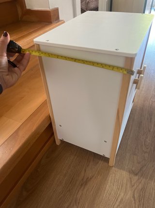 Armario Ropa Muñecas Madera Blanco
