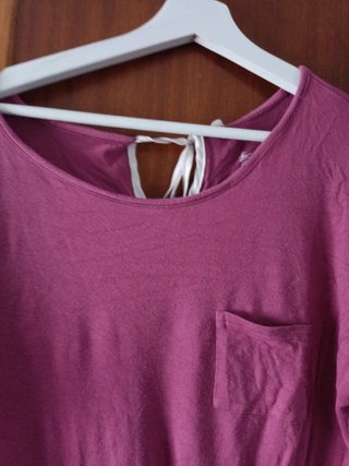 Blusa manga larga con encaje