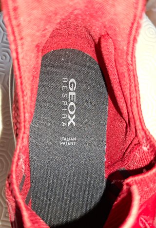 Sneakers Geox rosse taglia 38