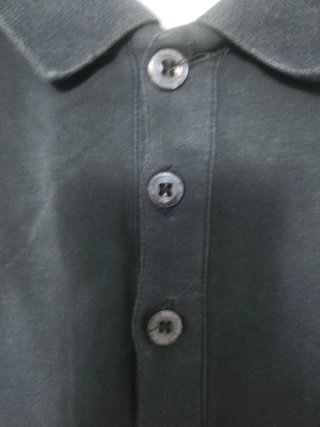 Camisa Polo Lacoste Azul y Blanca