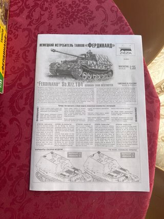 Maqueta cazacarros alemán Ferdinand Sd.Kfz. 184