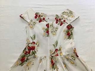 Vestido Estilo Toscana Rojo y Blanco