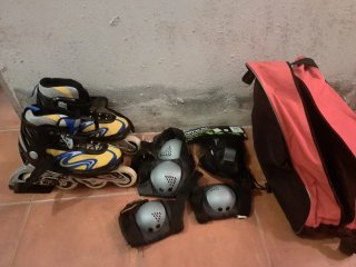 Patines en línea Talla 39-42 + Rodilleras