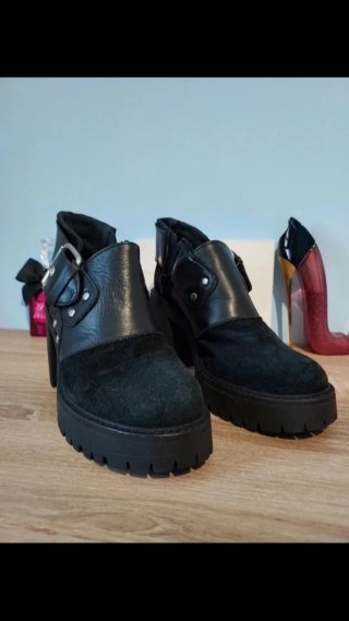 Botines tacón negros sin estrenar