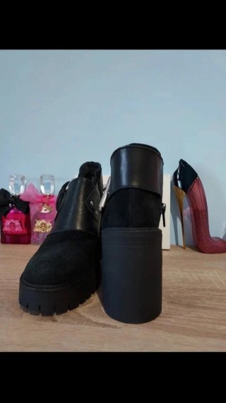 Botines tacón negros sin estrenar