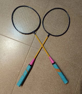 Par de raquetas de bádminton