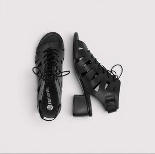 Sandalias Remonte Piel Negras Talla 45