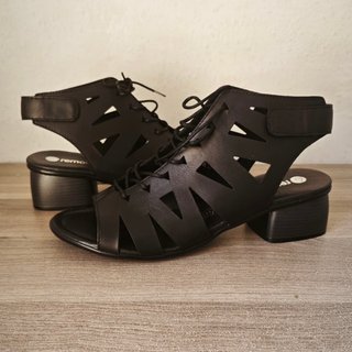 Sandalias Remonte Piel Negras Talla 45
