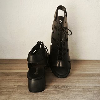 Sandalias Remonte Piel Negras Talla 45