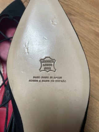 Zapatos baila Carolina Herrera ante negro talla 40