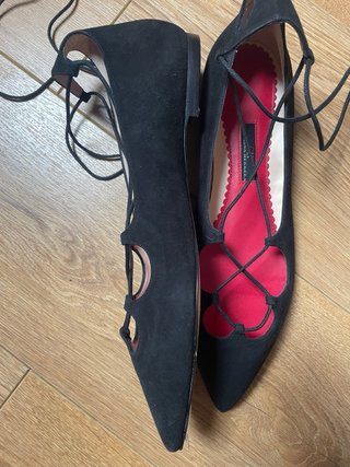 Zapatos baila Carolina Herrera ante negro talla 40