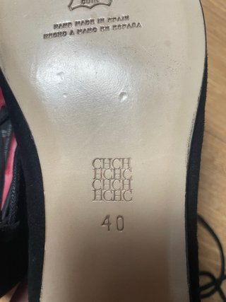 Zapatos baila Carolina Herrera ante negro talla 40