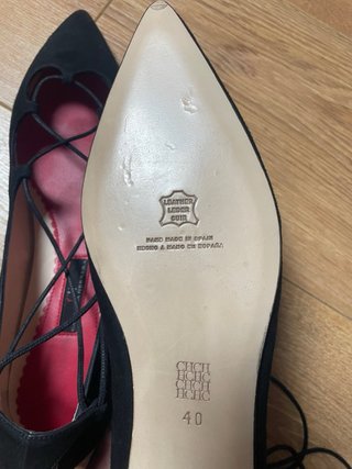 Zapatos baila Carolina Herrera ante negro talla 40
