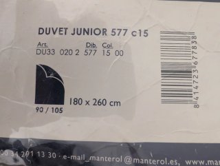 Edredón infantil reversible cama 90