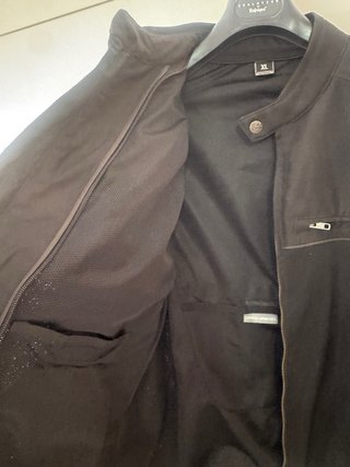 Chaqueta de moto negra XL