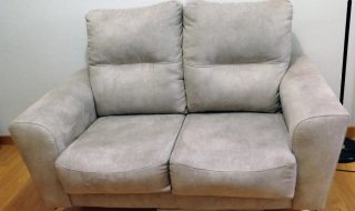 Sofá de 2 plazas gris
