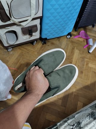 Zapatillas verdes de dama