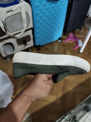 Zapatillas verdes de dama
