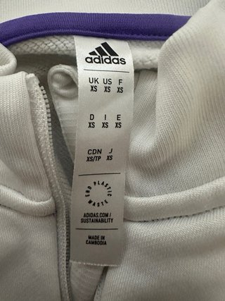 Sudadera Adidas Real Madrid Training Blanca 1/4