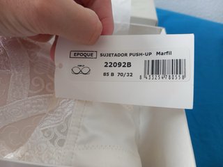 Conjunto Lencería Boda Époque Blanco Talla M