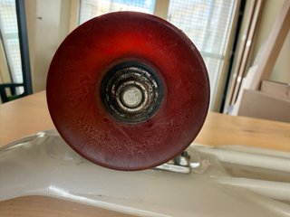Skate Cruiser 22 Blanco Ruedas Rojas