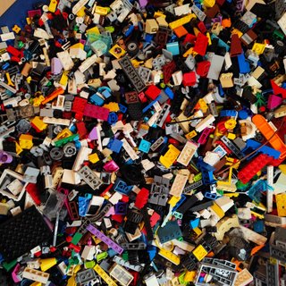 Lotto LEGO originali misti a peso 650g