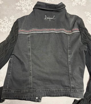 Chaqueta Desigual vaquera y lana , negraTalla 46