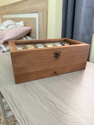 Caja organizadora de relojes y joyas