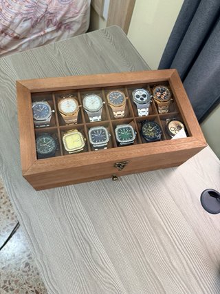 Caja organizadora de relojes y joyas