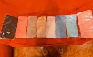 Lote 8 Pañuelos de colores alargados