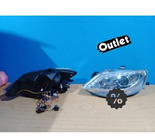 AZ FAROS PARA SEAT IBIZA 6J 08-12 LUZ DIURNA FONDO CROMO R14
