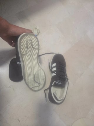 Zapatillas Adidas Campus Negras Blancas talla 43