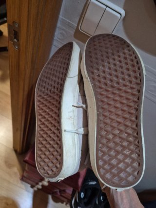 Zapatillas Vans Beige/Blanco lila