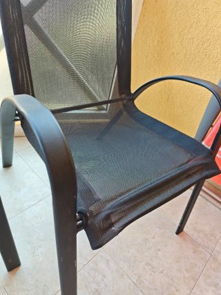 Sillas de terraza metálicas negras