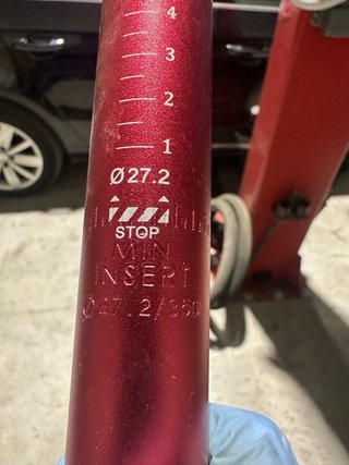 Tija sillín bicicleta WAKE roja