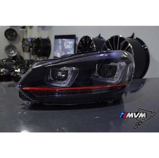 Faros delanteros Led Volkswagen Golf VI 6 Red edit