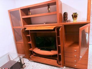 Mueble de salón madera maciza