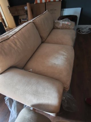 Sofás de tela beige