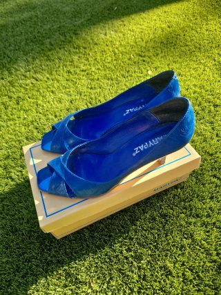 Zapatos de salón Marypaz azul t.40