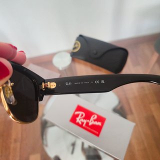 Gafas Ray-Ban Clubmaster Polarizadas Negra/Dorada